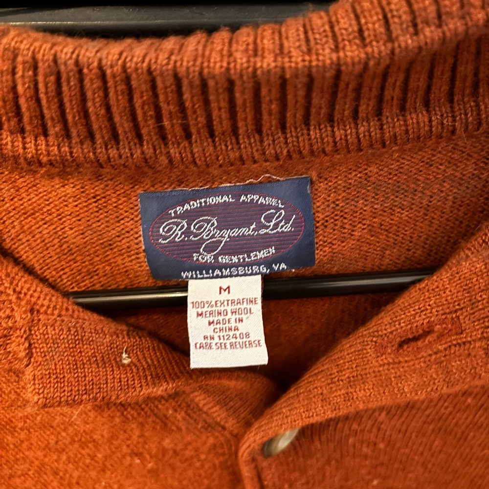 Rust Orange Collared Sweater - image 3